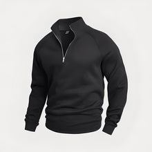 Wiley - Komfortables Herren-Sweatshirt mit Zipper – Schwarz