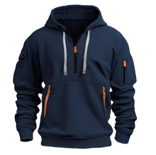 Burton - Moderner Hoodie mit halbem Reißverschluss – Dunkelblau
