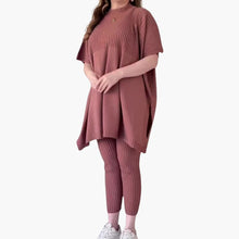 Laura | Weiches Strick-Zweiteiler – Rosa