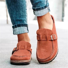 Kirsten | Damen Schnallen Slip-On Loafer – Rost
