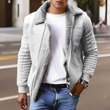 Josh - Dicke und warme Herrenjacke – Grau