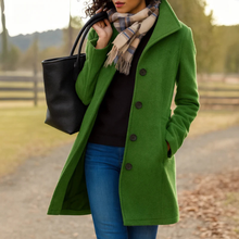 Danla – Langarmmantel Mit Taschen – Grün
