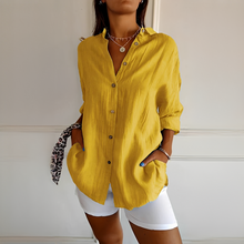 Shanelle - Stilvolle Sommerbluse für Damen – Gelb
