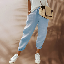 Johanna - Damen Sommerhosen, lässig und elegant – Blau