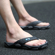 Brice - Herren Flip Flops Trend Leicht Sommer – Grau Schwarz