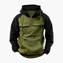 Bernd | Half-Zip Hoodie – Grün