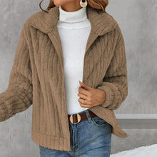 Jasmine - Bequeme & Modische Fleecejacke für Damen – Khaki