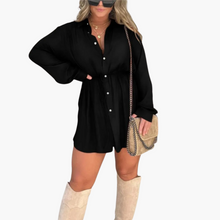 Amelie | Set mit stilvollem Top und Shorts – Schwarz