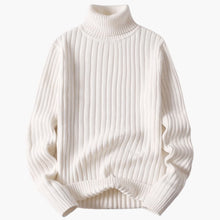 Matthias | Luxus Rollkragenpullover – Weiß