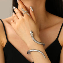 Zevella – Set Aus Armband Und Ring MIT Schlangenmotiv – Silber