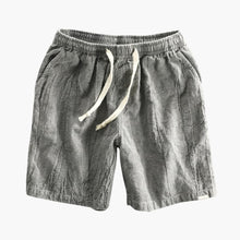 Knielange Herren-Sommer-Shorts mit Kordelzugbund – Grau