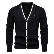 Sam - Elegante Strickjacken für Herren – Schwarz