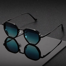 Velmora - Stylische Achtkant Sonnenbrille Mit UV Schutz – Blau