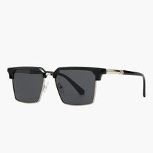 Männer Sonnenbrille mit eckiger Fassung und UV400 Schutz – Schwarz