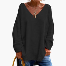 Corinna | Oversized Langarmhemd – Schwarz