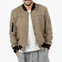 Nils | Stylische Bomberjacke für Herren – Hellbraun