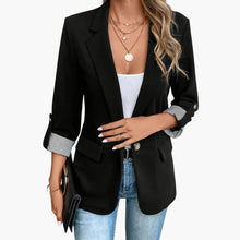 Business Long Blazer für Damen – Schwarz