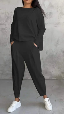 Trendy Casual Damen Kleidung Set - Brooklyn – Schwarz