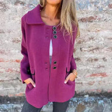 Elegante Jacke mit Knopfleiste | Stilvolle Details | Vielseitiger Look – Lila