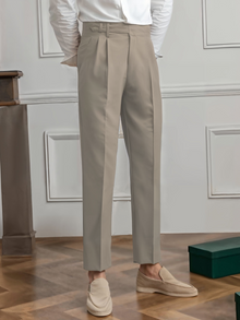 Max | Premium Plissierte Hosen – Beige