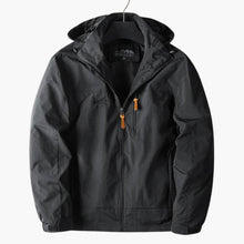 Wasserabweisende Outdoorjacke für Herren – Schwarz