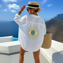 Annemiek™ | Lässige Bluse im Ibiza-Stil – Weiß