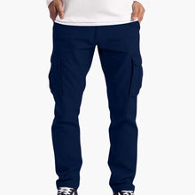 Herren Sommer Cargohose mit Taschen und verstellbarem Bund – Blau