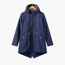 Hooded Trenchcoat für Damen – Marineblau