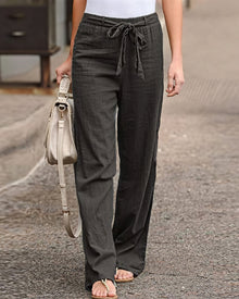 Sarah - Bequeme Hose mit weitem Schnitt – Grau