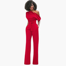 Sofie | Ein-Schulter-Overall für Damen – Rot