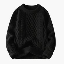 Edwin | Lässiger & weicher Strickpullover – Schwarz