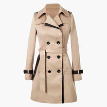 Trenchcoat mit Gürtel für Damen – Khaki