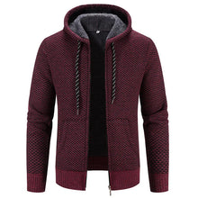 Alarik - Strickjacke für Männer – Weinrot