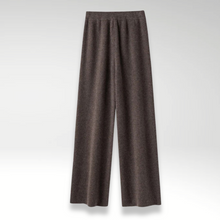 Weite Strickhose | Elastischer Bund | Kuscheliger Komfort – Dunkelbraun