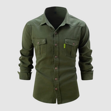 Laurens - Trendige Bluse für Männer – Grün