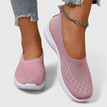 Lara | Damen Leichte Slip-On Strick Ballerinas – Rosa