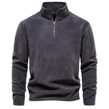ROMAN - Warmer Herren Langarm-Pullover – Dunkelgrau