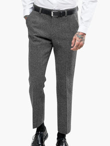 Leon | Herren Vintage-Hose – Hellgrau
