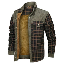 Herren Winterjacke Warm Gefüttert | Komfortabel – Grün/Braun