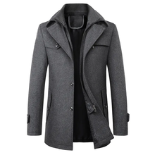 Samuel | Elegante Mantel – Sterlinggrau