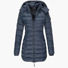 Hanna | Elegante Daunenjacke Luxus – Marineblau