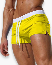 Herren Stylische Badehose | Schnell Trocknend – Gelb