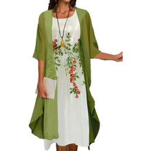 Venolia – Zweiteiliges Kleid Mit Blumenmuster – Grün