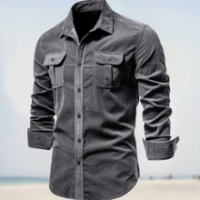 Folko - Herbst Baumwolle Cordjacke – Grau