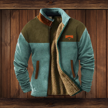 Outdoor Fleece Jacke | Warm Gefüttert | Weiche Struktur | Ideal für Abenteuer – Blau 2