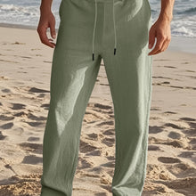 Struktur & Stil – Leichte Leinenhose – Grün