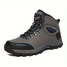 Winterschuhe Herren | Hoher Schnitt Outdoor Stiefel Mit Schnürung – Grau 2