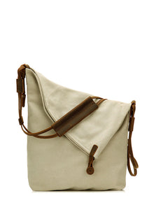 Liraine – Umhängetasche Aus Canvas Und Leder – Beige