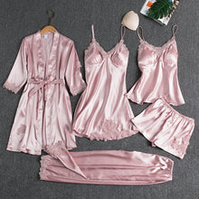 Helene | 5-teiliges Nachtwäsche-Set – Rosa