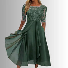 Rhonda - Elegantes Damen-Spitzenkleid – Grün